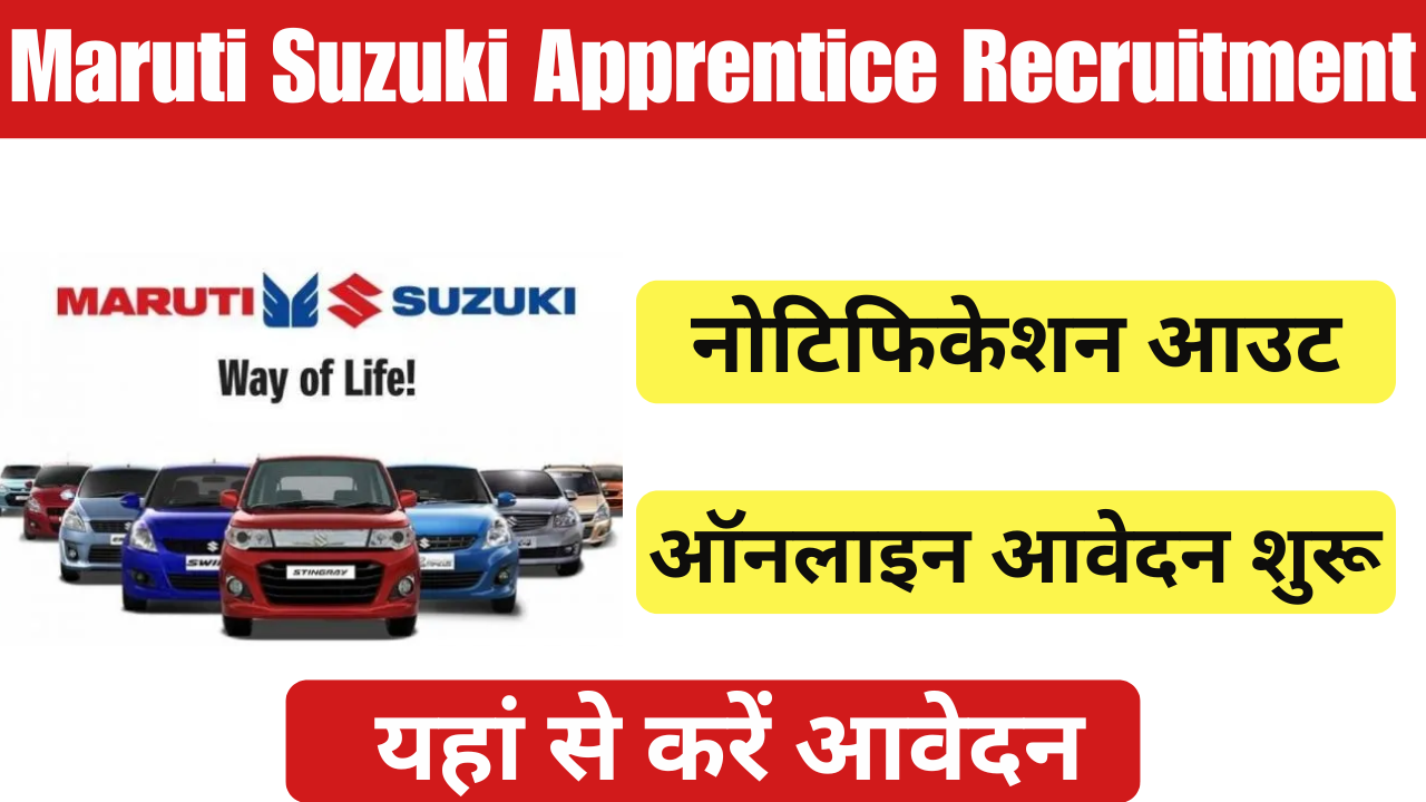 Maruti Suzuki Apprentice Recruitment