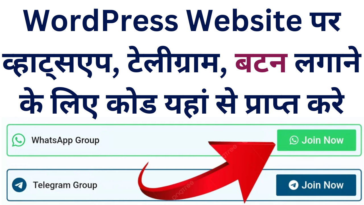 WordPress Website Par WhatsApp or Telegram Icon Code