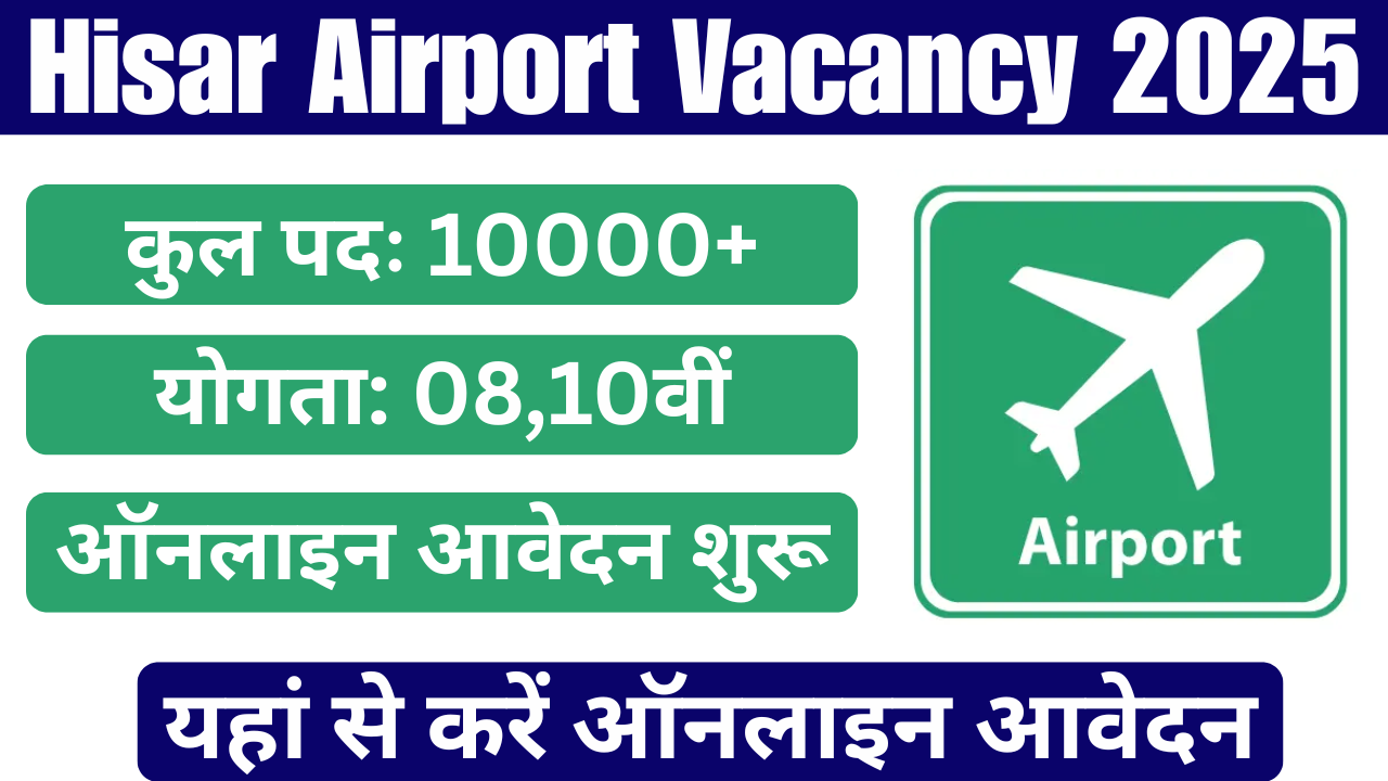 Hisar Airport Vacancy 2025