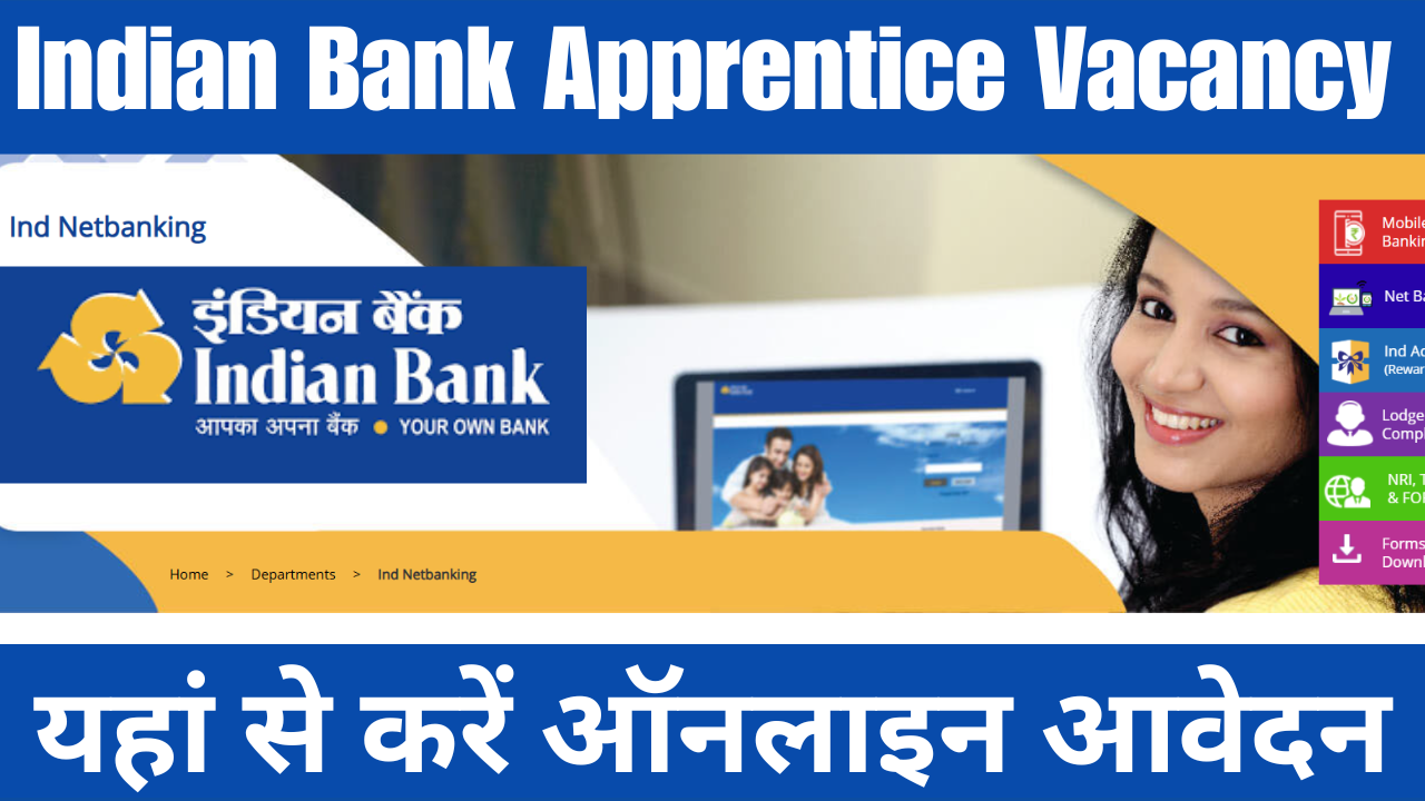 Indian Bank Apprentice Vacancy 2025