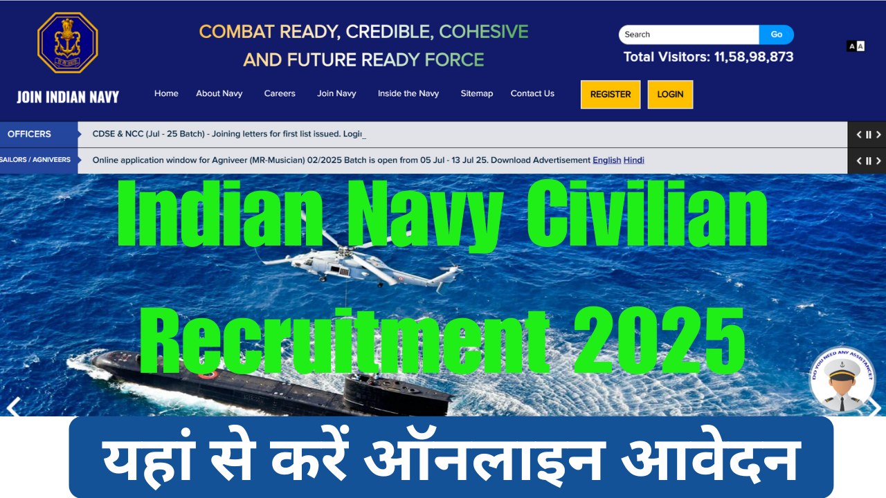 Indian Navy Civilian Recruitment 2025