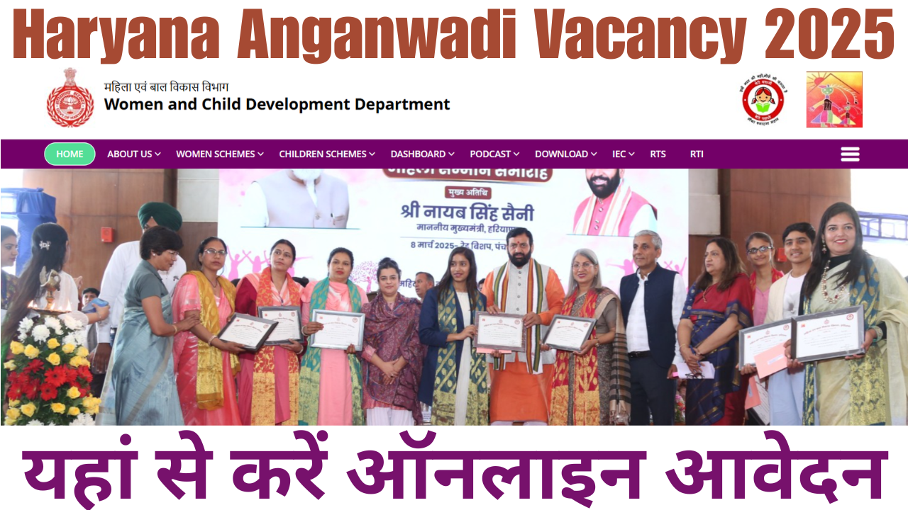 Haryana Anganwadi Vacancy 2025