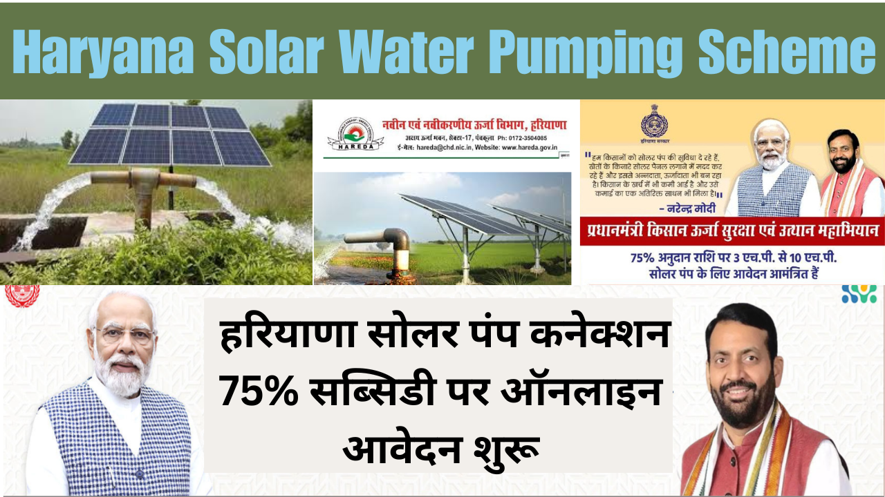 Haryana Solar Water Pumping Scheme 2025