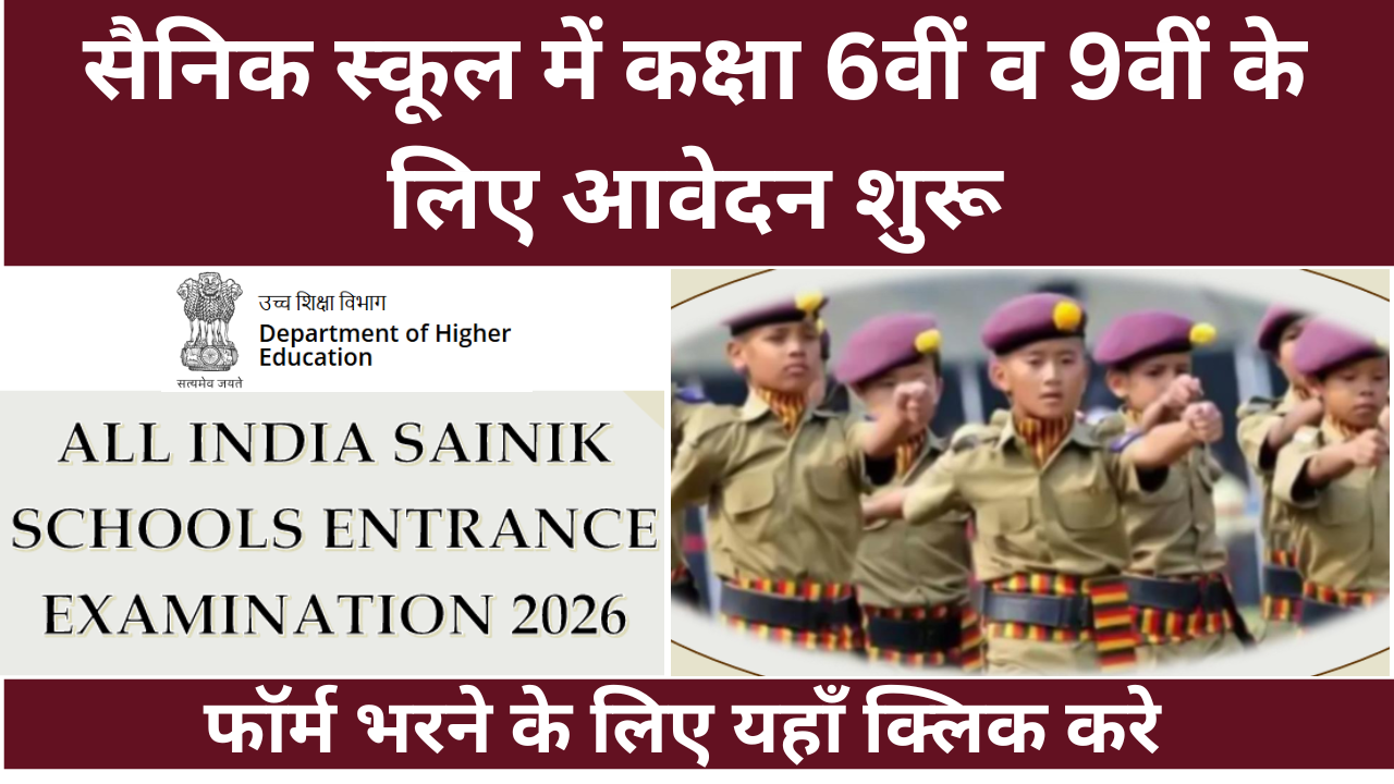 Sainik School Admission 2026