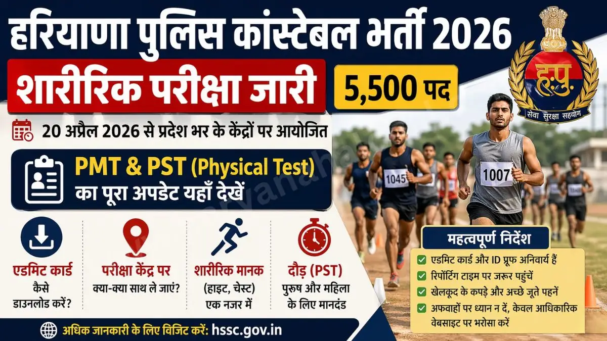 Haryana Police Constable Physical Test