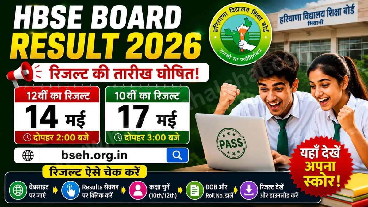 HBSE Board Result 2026
