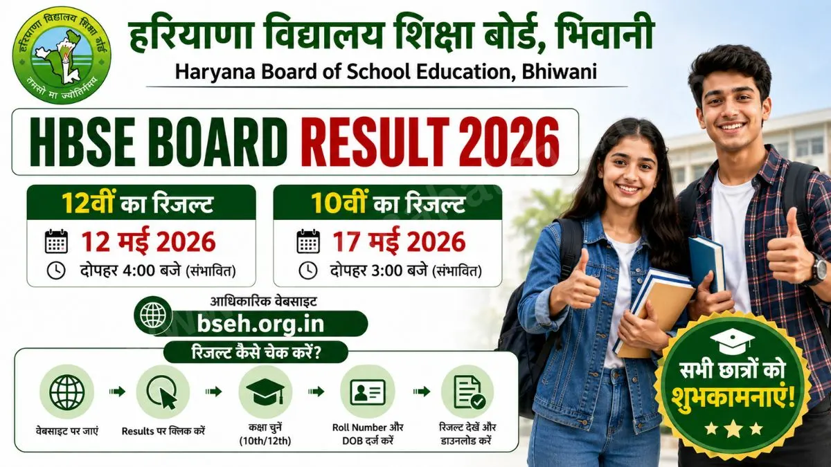 HBSE Board Result 2026