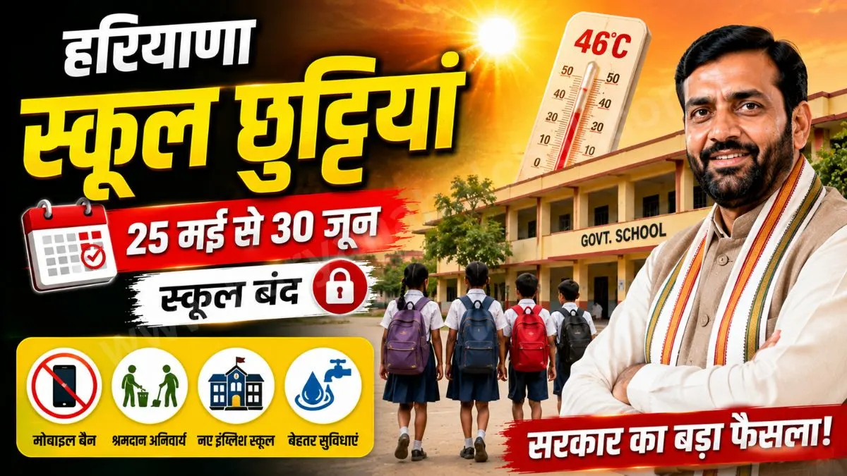 Haryana School Summer Vacation 2026