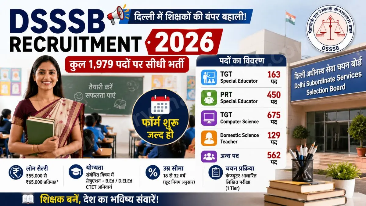 DSSSB Recruitment 2026