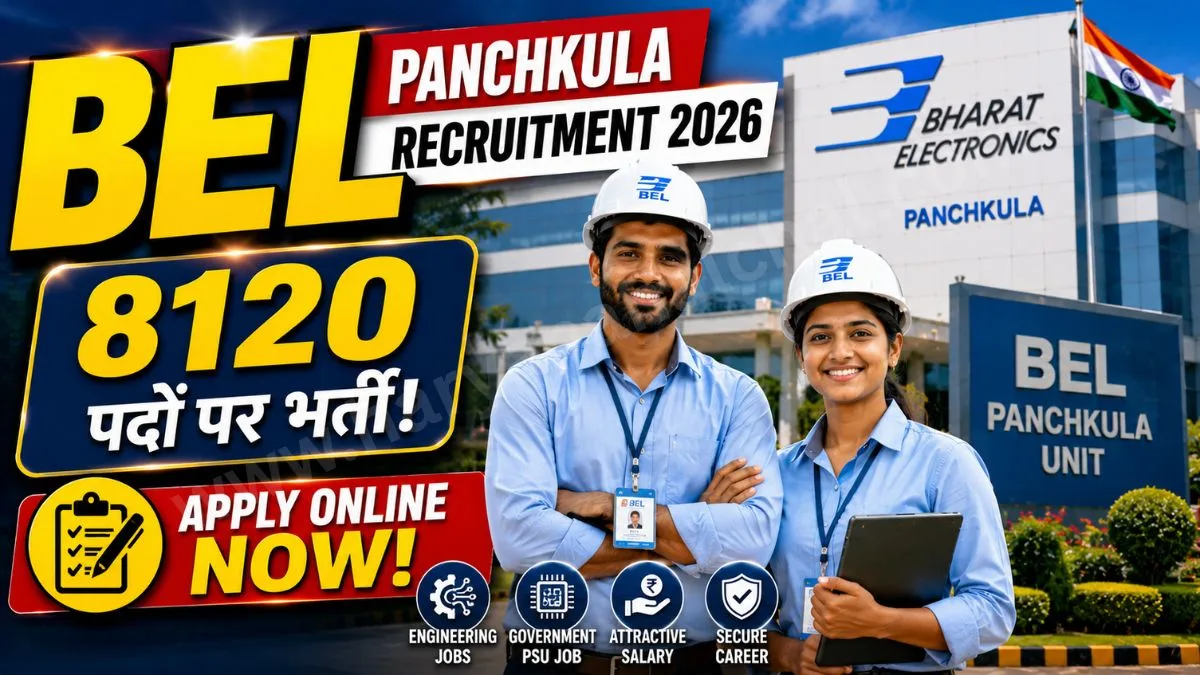 Great Opportunity BEL Panchkula Recruitment 2026