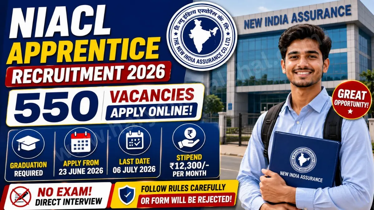 Great Opportunity NIACL Apprentice Recruitment 2026