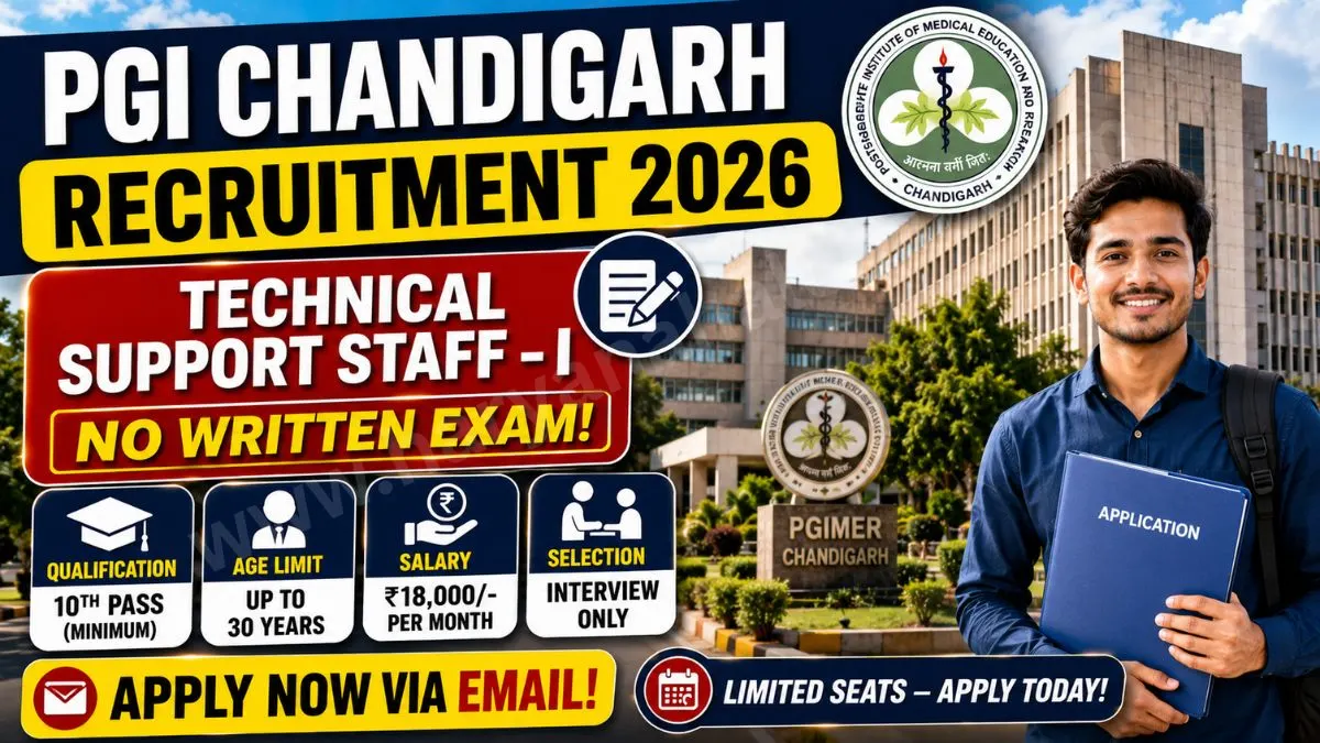 Great Opportunity PGI Chandigarh Recruitment 2026