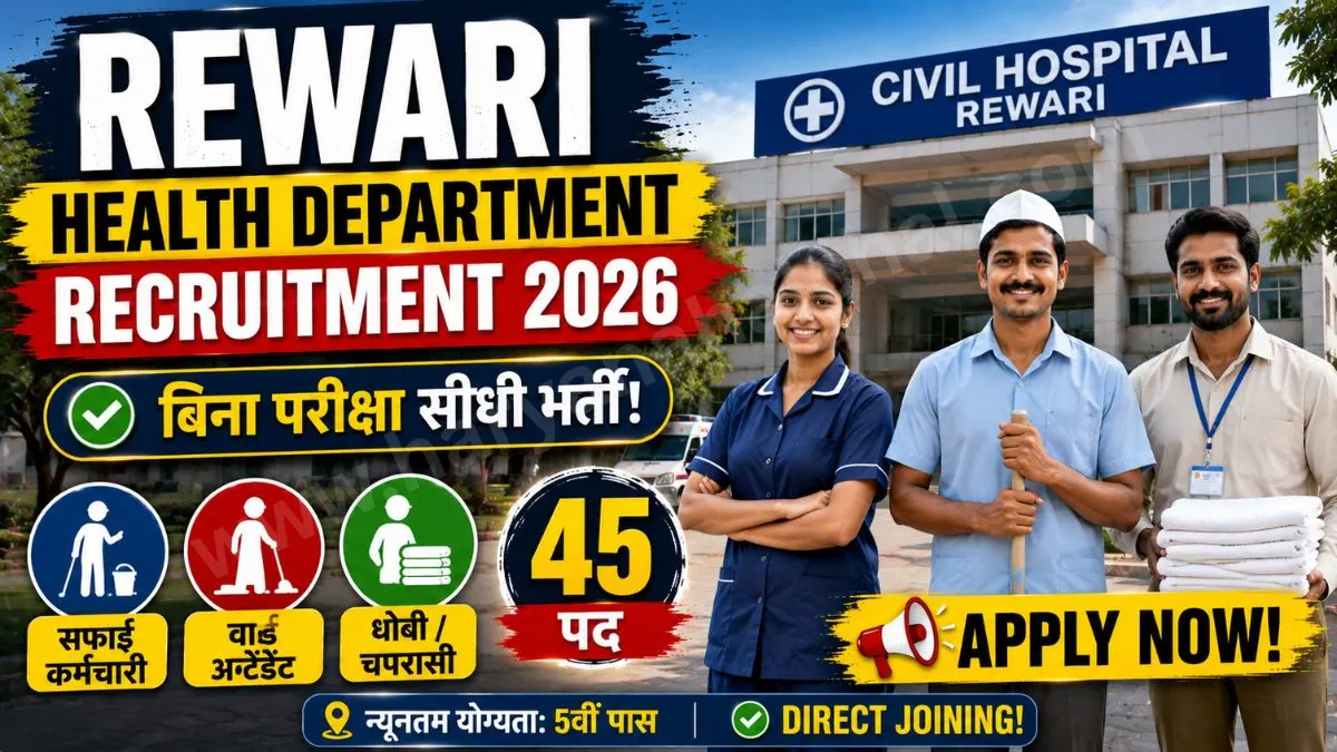 Rewari Health Department Recruitment 2026