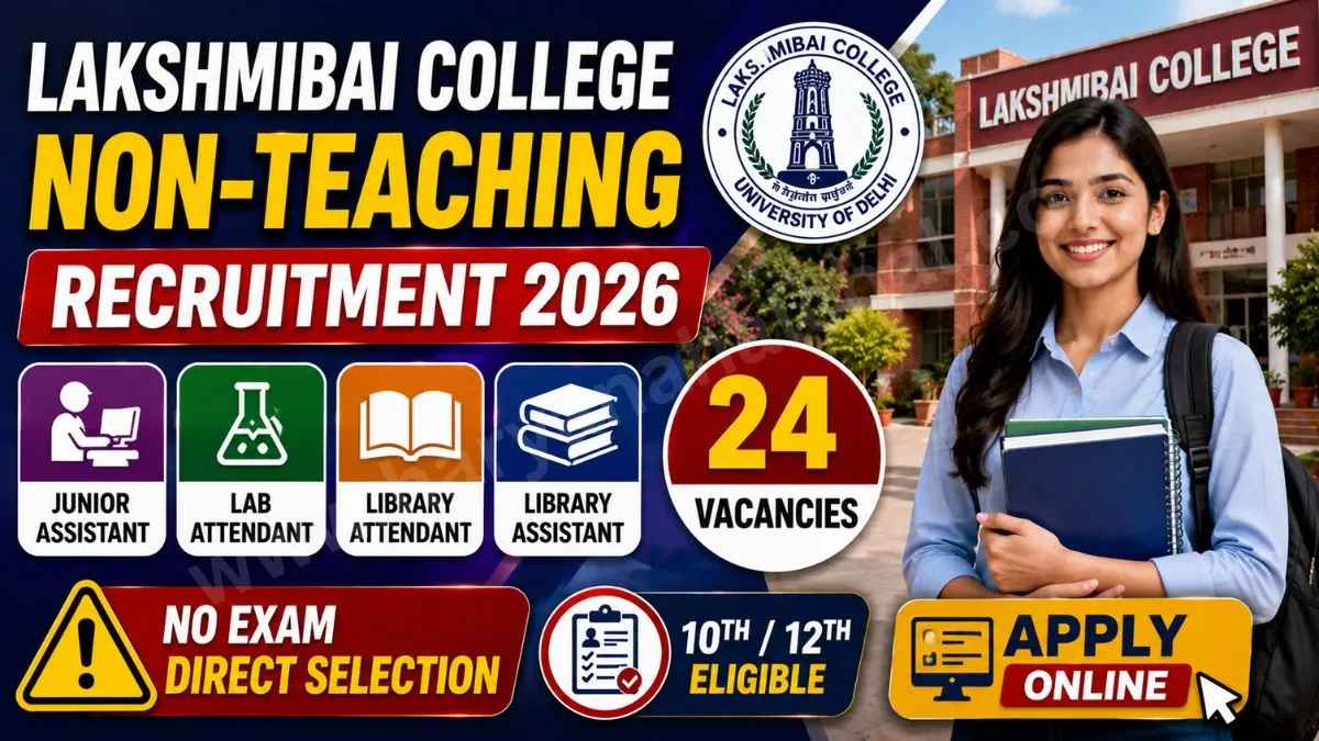 Apply Online Form Lakshmibai College Delhi Non-Teaching Recruitment 2026